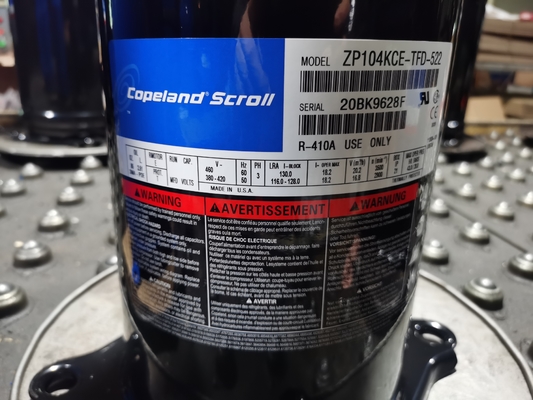 Αγορά 3HP συμπιεστής zb21kqe-tfd-558 κυλίνδρων Copeland χαμηλής θερμοκρασίας ερμητικός συμπιεστής online manufacture