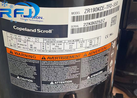 Αγορά 15HP Emerson Copeland Scroll Συμπίεστη ZR190KCE-TFD-550 ZR σειράς R410a online manufacture