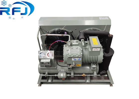 Αγορά Ανθεκτική 3-5HP χαμηλής θερμοκρασίας ανοιχτή ημικλειστή μονάδα συμπυκνωτή ψύξης με αέρα για βιομηχανική ψύξη online manufacture