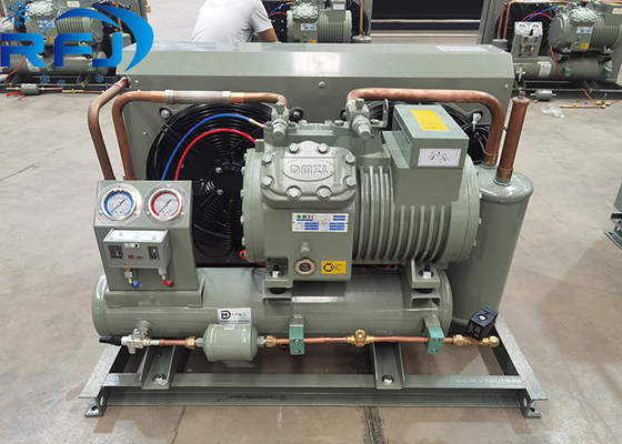 Αγορά 3-5HP ημι-ερμητική μονάδα συμπύκνωσης χαμηλής θερμοκρασίας με ψύξη αέρα online manufacture