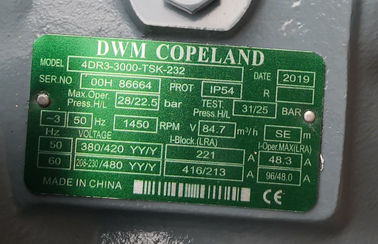 Αγορά Ημι ερμητικός συμπιεστής R22 4dr3-3000-tsk-232 30HP ψύξης Copeland DWN online manufacture