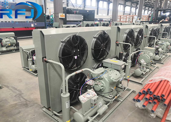 10HP-20HP Αεροψυγμένη ημι-ερμητική μονάδα συμπύκνωσης χαμηλής θερμοκρασίας ιδανική για περιβάλλον χαμηλής θερμοκρασίας