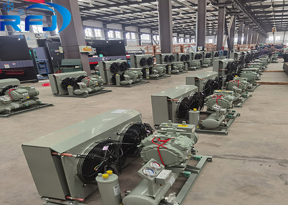 15HP-20HP ημι-ερμητική μονάδα συμπύκνωσης υψηλής θερμοκρασίας με ψύξη αέρα για εμπορική χρήση