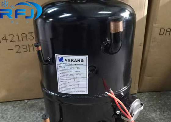 3.5 HP R404a QR3-74A Ankang Hermetic Piston Refrigeration Compressor για εφαρμογές 220-380V 3PH 50Hz ή 380-460V 60Hz