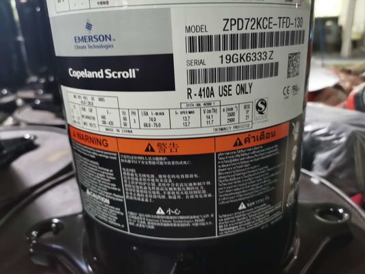 Συμπιεστής HVAC κλιματισμού zpd72kce-tfd-130 6HP Copeland